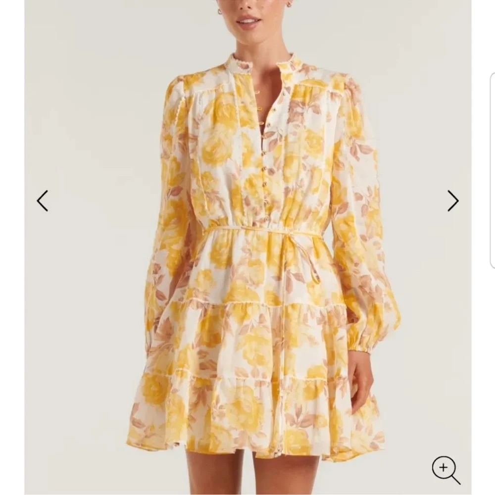 Ever New Valencia Lace Trim & Linen Mini Dress - Picture 3 of 9